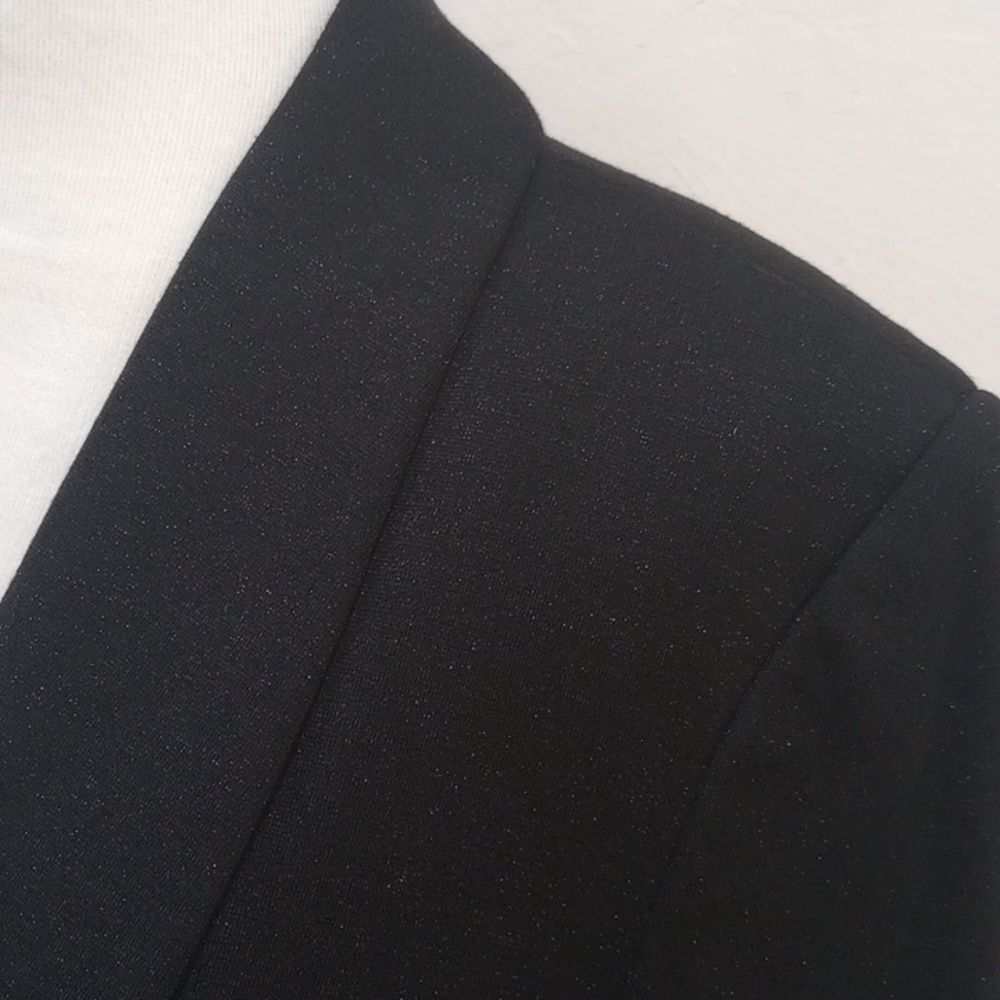 Scotch & Soda Maison Scotch Grandiose Formidable Black Knit Glitter Blazer - S - Picture 7 of 12